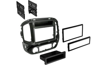 American International GMK-329BM Double DIN Black Stereo Dash Kit with Optional Storage Pocket for 2015-Up Chevrolet Colorado/GMC Canyon (Metallic Black) — view 2