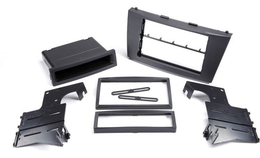 American International TOYK980 Double DIN Black Stereo Dash Kit with Single and Double DIN Trim Rings and Pocket for 2007-2011 Toyota Camry — view 2