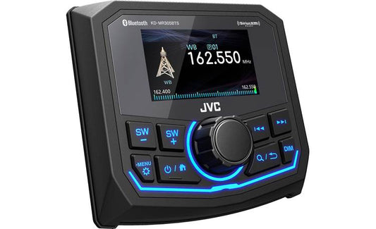 JVC KD-MR305BTS Digital Media Receiver featuring Bluetooth® / USB / SiriusXM / 2.7" Color Display / Dust-proof & Waterproof (IP66) / UV Protection (ASTM D4329) / Rustproof (ASTM B117) / Global Tuner with Weather Band / 13-Band EQ / Variable Color Illumina — view 2
