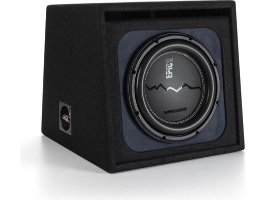 AudioControl EPICXV10 EPICX Series ported enclosure with 10" subwoofer wired for 1-ohm impedance — view 2