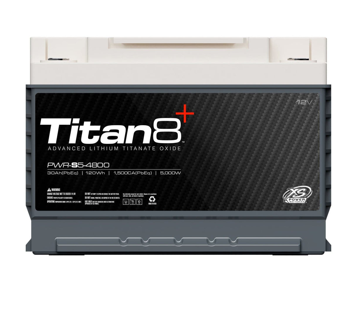 XS Power 12V PWR-S5-4800 Titan8 Series Lithium Titanate Oxide (LTO) Battery — view 2