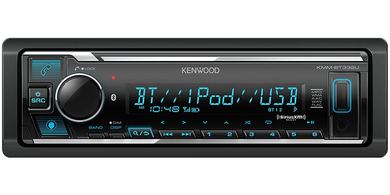 Kenwood KMM-BT332U Digital Media Receiver with Bluetooth and Amazon Alexa Built-in