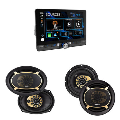 Jensen CAR813 8” Receiver with Wireless Android Auto & Apple CarPlay — view 3