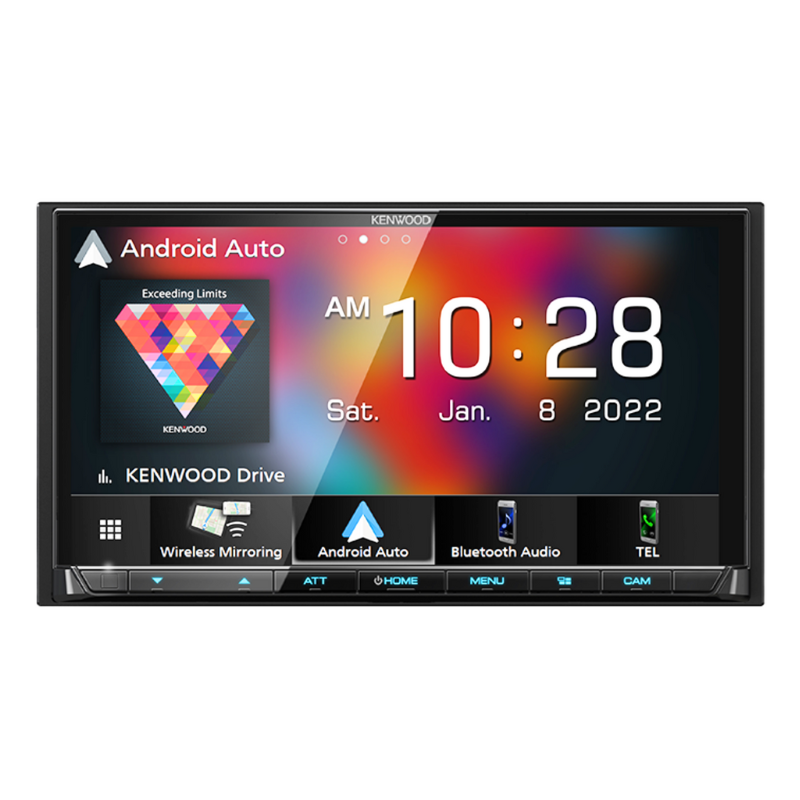 Kenwood DMX9708S 6.95" WVGA Monitor with Capacitive Touch Panel Digital Multimedia Receiver with Wireless Apple CarPlay & Android Auto — view 4