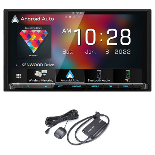 Kenwood DMX9708S 6.95" WVGA Monitor with Capacitive Touch Panel Digital Multimedia Receiver with Wireless Apple CarPlay & Android Auto — view 2