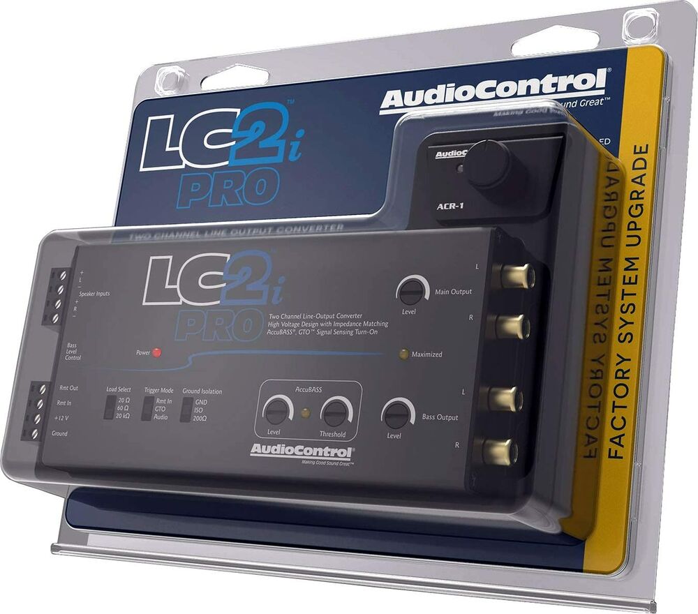 AudioControl LC2IPRO LC2i PRO 2-Channel Line Output Converter with ACR-1 Dash Remote Subwoofer Control — view 1