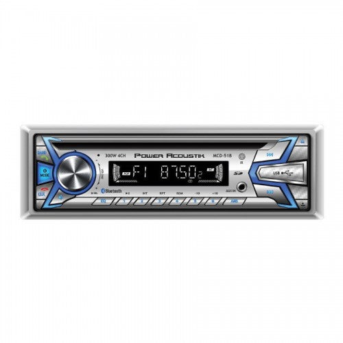 Power Acoustik MCD-51B | Din in-Dash Marine Grade CD/MP3, AM/FM Receiver with SD, USB & Bluetooth — view 3