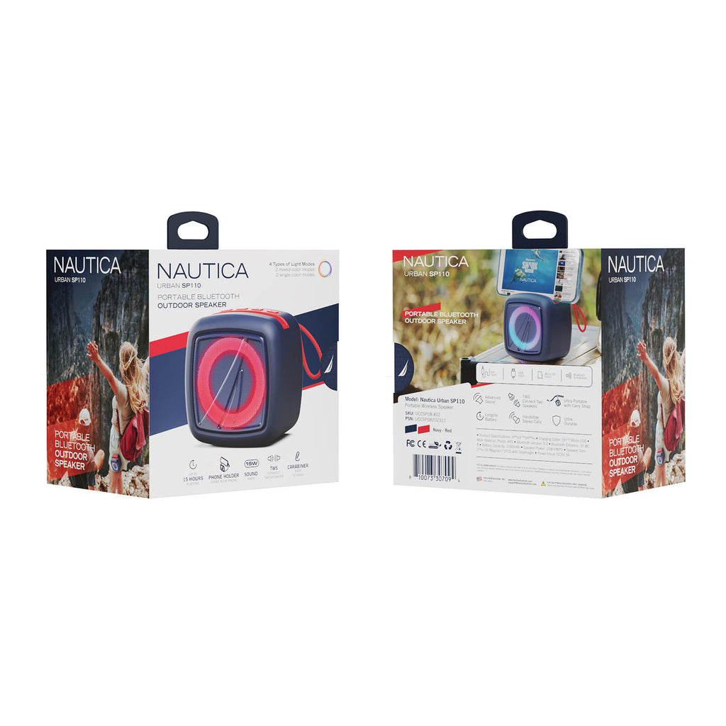 Nautica SP110 Portable Bluetooth Wireless Speaker with Integrated Phone Holder — view 5