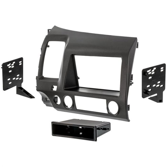 Metra 99-7816G Single/Double-DIN Dash Kit for 2006-2011 Honda Civic - Gunmetal — view 2