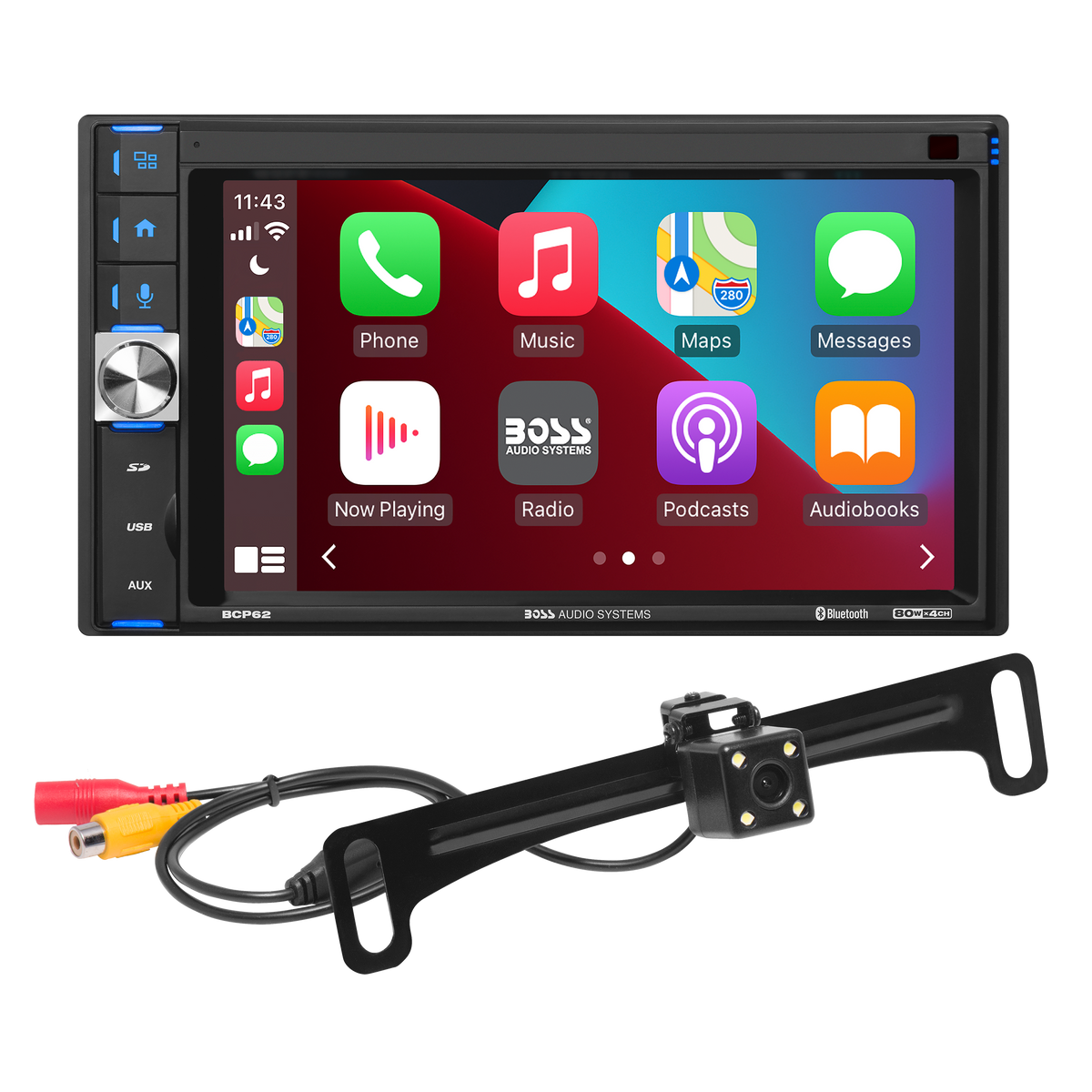 BOSS Audio Systems BCP62-RC Car Stereo - Apple Car