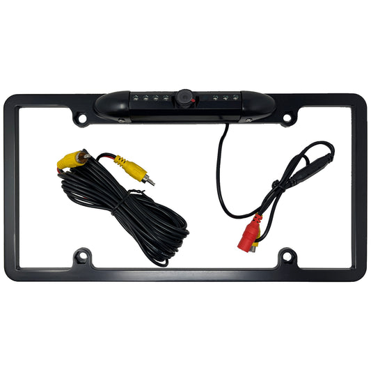 Elite Safety ES-LPFC-D-BK Frame Style License Plate Camera w/ LED