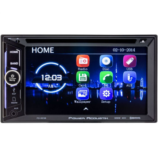 Power Acoustik PD-623B | 2-DIN DVD, CD/MP3, AM/FM Receiver 2/6.2' LCD & Bluetooth 4.0 — view 1