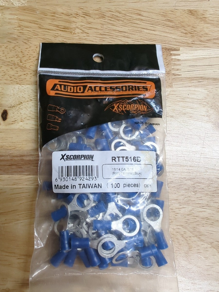 Metra RTT8B Red Vinyl Ring Terminal 8 Gauge #8 - Package of 25 — view 2