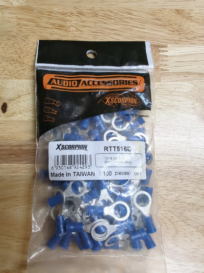 Metra RTT8B Red Vinyl Ring Terminal 8 Gauge #8 - Package of 25 — view 2