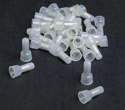 Xscorpion CC1614-1 Closed End Crimp Cap Gauge Wire Connector Terminal 1000/bag, Clear — view 5