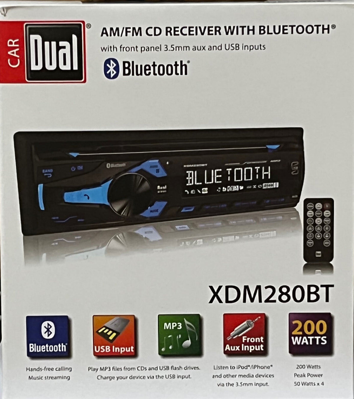 Dual Electronics XDM280BT Single-DIN In-Dash CD Receiver with Bluetooth — view 4