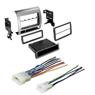 American International TOY-K972 Double DIN Black Stereo Dash Kit with Storage Pocket for 2005-2011 Toyota Tacoma — view 2
