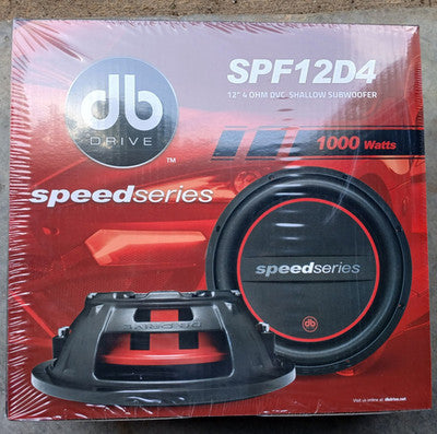 DB Drive SPF12D4 : 12" Dual 4-Ohm Shallow Subwoofer — view 1