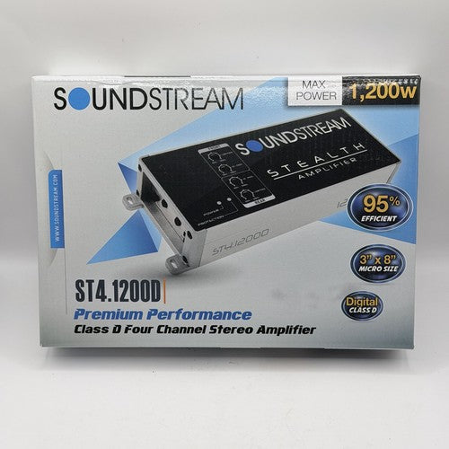 Soundstream AR4.1200D AR4.1200 Arachnid Series 1,200W Class A/B Full Range Amplifier — view 2
