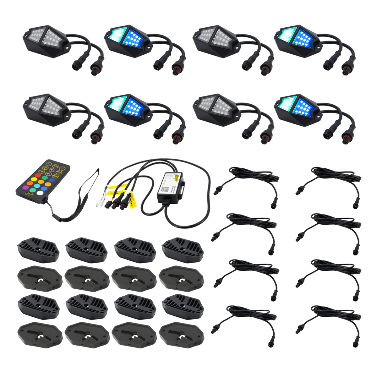 Stinger SPXDK8 enLIGHT10 8-Way Expandable Dynamic RGB Rock Light Kit — view 1