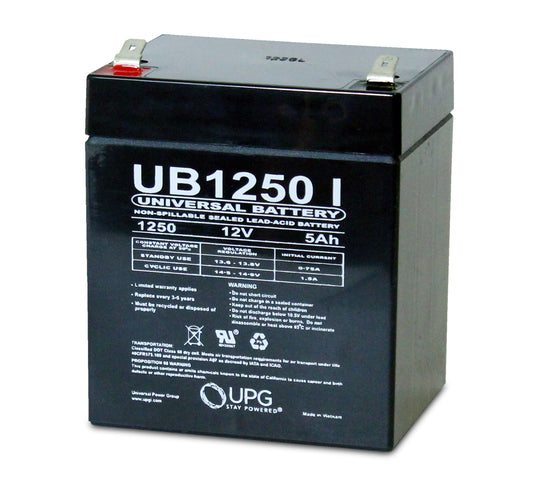 Universal Power Group UB1250-F1 12V 5Ah F1 Sealed Lead Acid (SLA) AGM Battery — view 2