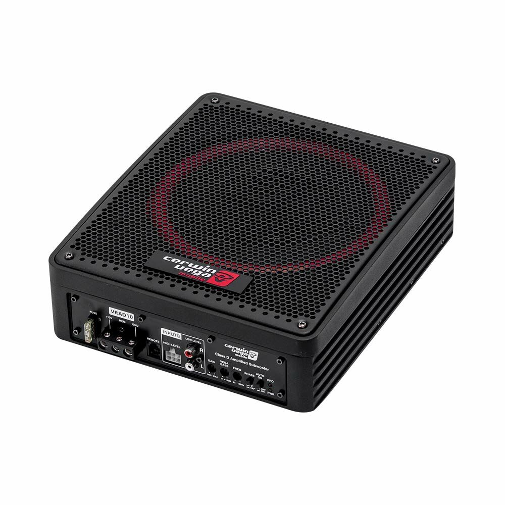 Cerwin-Vega VRAD10 10” Active Slim Subwoofer Enclosure with Passive Radiator — view 3