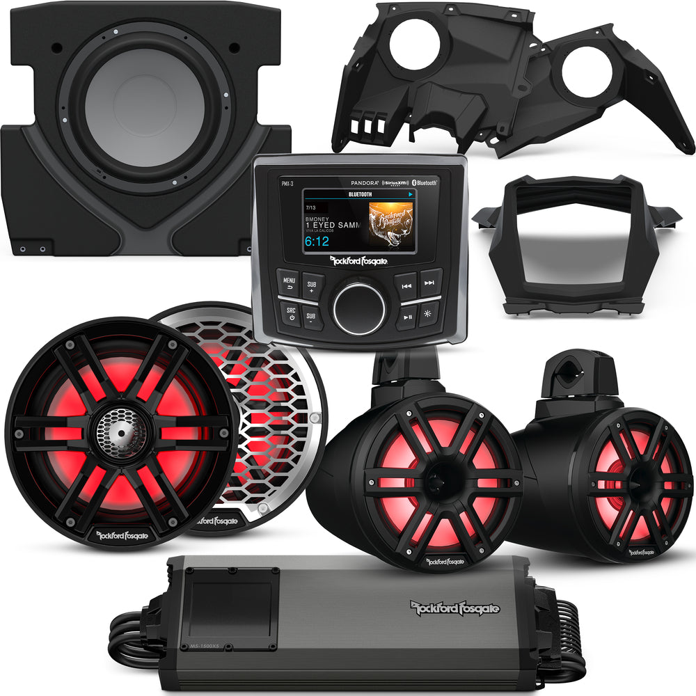 Rockford Fosgate 2017+ Can-Am X3 Stage 6 Audio System (Gen-3) X317-STG6 — view 1