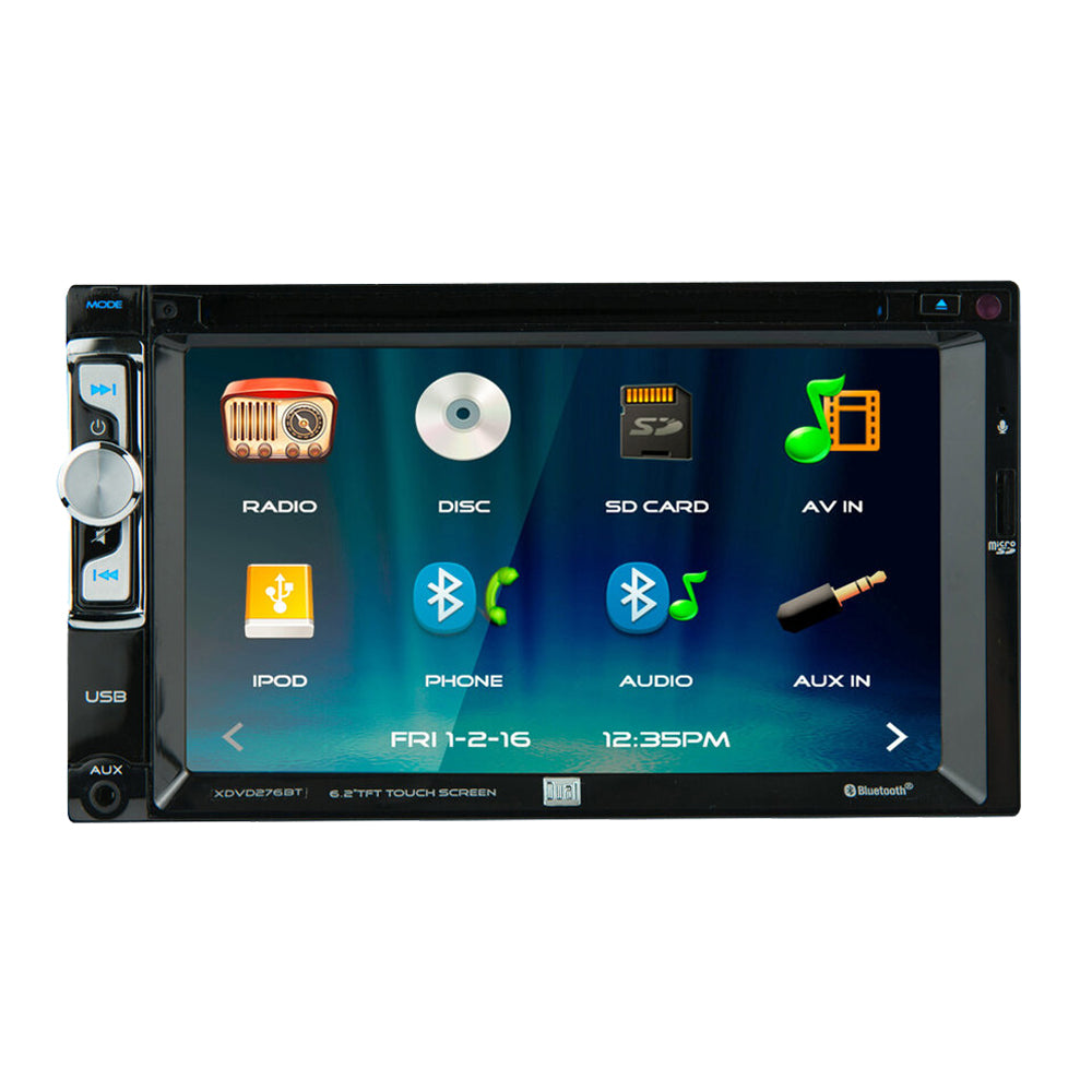 Dual Electronics 6.2″ AV DVD Receiver – XDVD276BT — view 4