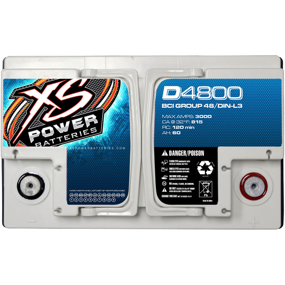 XS Power D4800 Group 48 12V AGM Battery — view 3