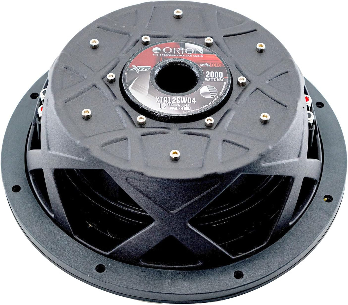 Orion XTR Series XTR12SWD4 12-Inch 2000W Max / 500W RMS Dual 4 Ohm Shallow Mount Car Subwoofer — view 1